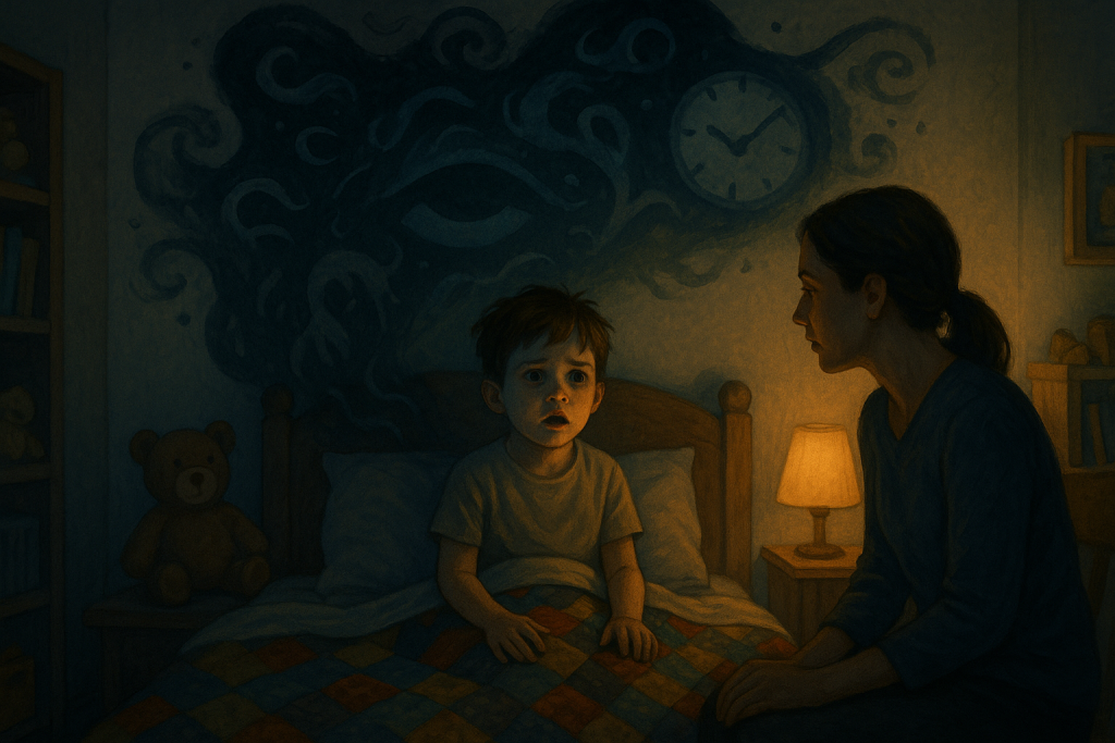 Aprende a diferenciar los terrores nocturnos de las pesadillas en niños, descubre sus causas y obtén consejos prácticos sobre cómo actuar durante un episodio y cómo prevenirlos.