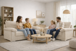 sofa 3+2 beige ambiente familiar